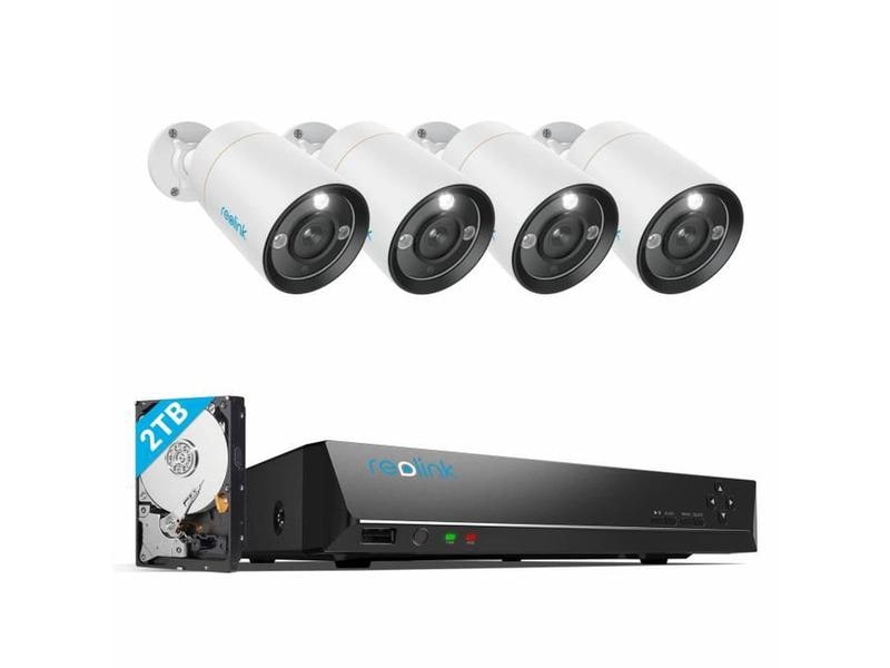 Reolink Überwachungsset NVS8-12MB4 Bullet, inkl. 2TB Harddrive