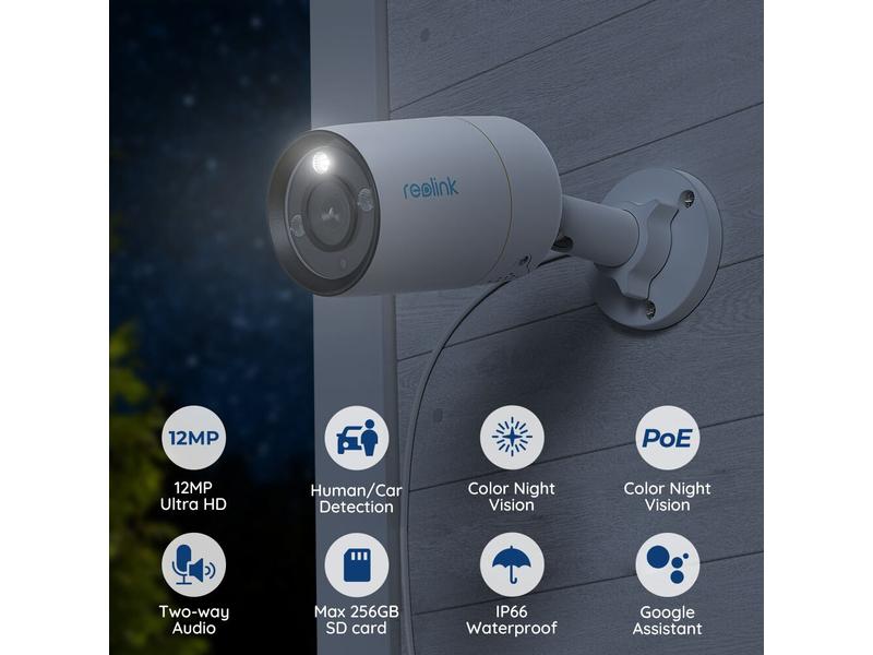 Reolink Überwachungsset NVS8-12MB4 Bullet, inkl. 2TB Harddrive