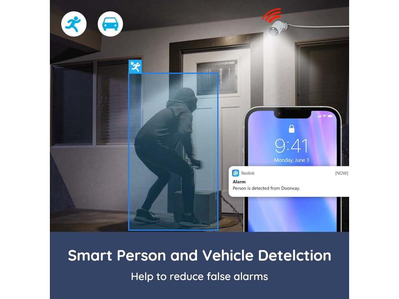 Reolink Überwachungsset NVS8-12MB4 Bullet, inkl. 2TB Harddrive