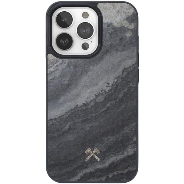 Woodcessories Back Cover Bumper MagSafe iPhone 14 Pro Camo Grau