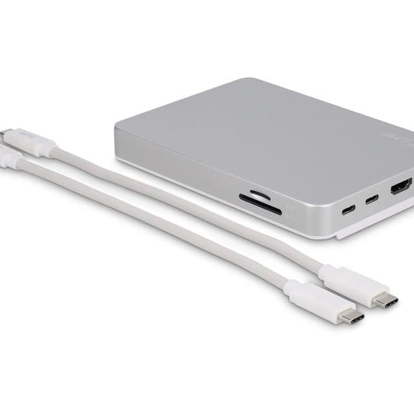 LMP Dockingstation USB-C DuoDock Silber