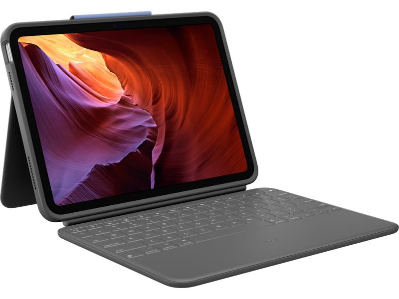 Logitech Tablet Tastatur Cover Rugged Folio iPad (10. Gen, A16/2025)
