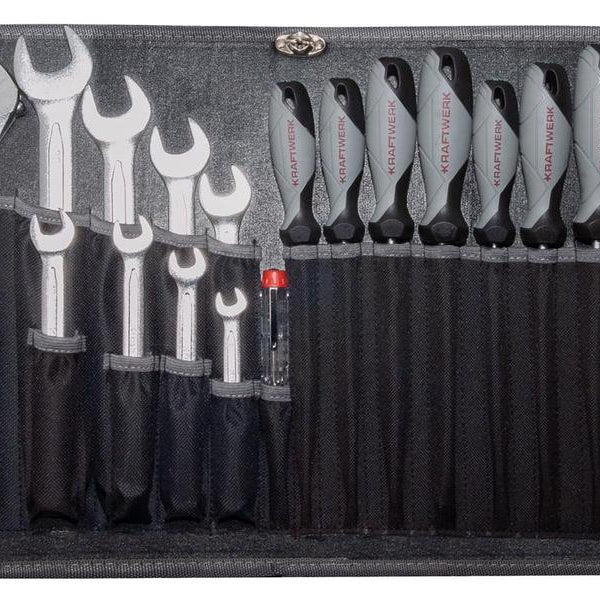 Kraftwerk Werkzeugkoffer Profi B160 mit Bosch Akkuschrauber 162-teilig