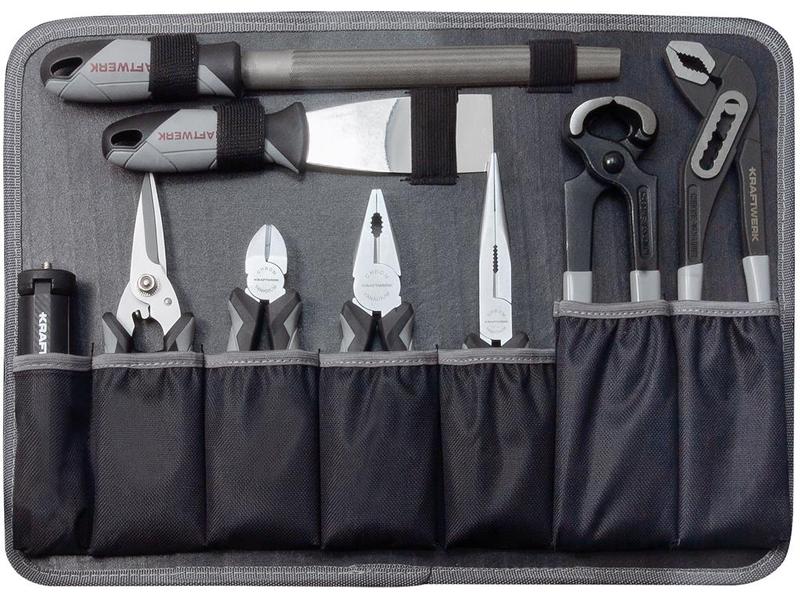 Kraftwerk Werkzeugkoffer Profi B160 mit Bosch Akkuschrauber 162-teilig