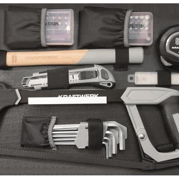 Kraftwerk Werkzeugkoffer Profi B160 mit Bosch Akkuschrauber 162-teilig