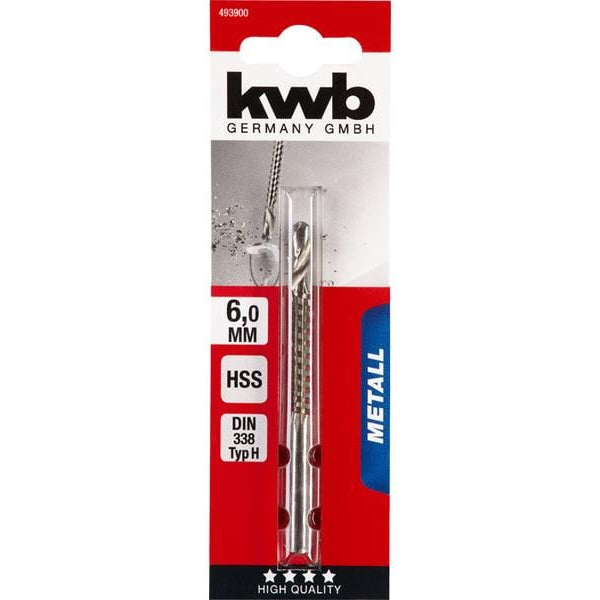kwb Fräsbohrer HSS 6 mm, Metall