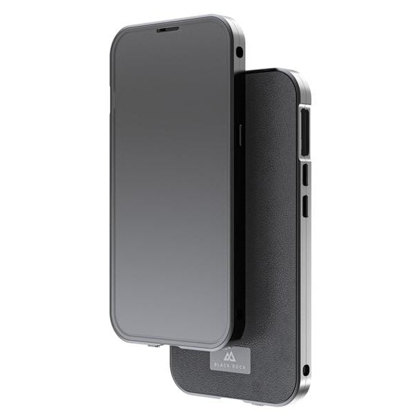 Black Rock Back Cover 360° Glass iPhone 14 , Premium Leather