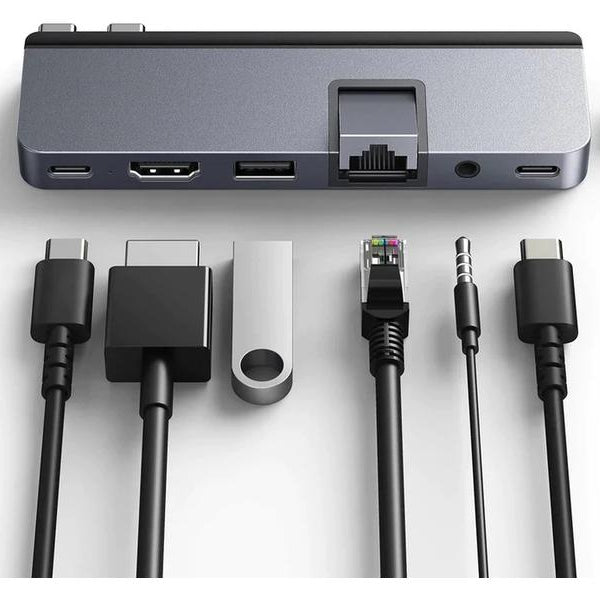 HYPER Dockingstation Hyper DUO PRO 7-in-2 USB-C Hub