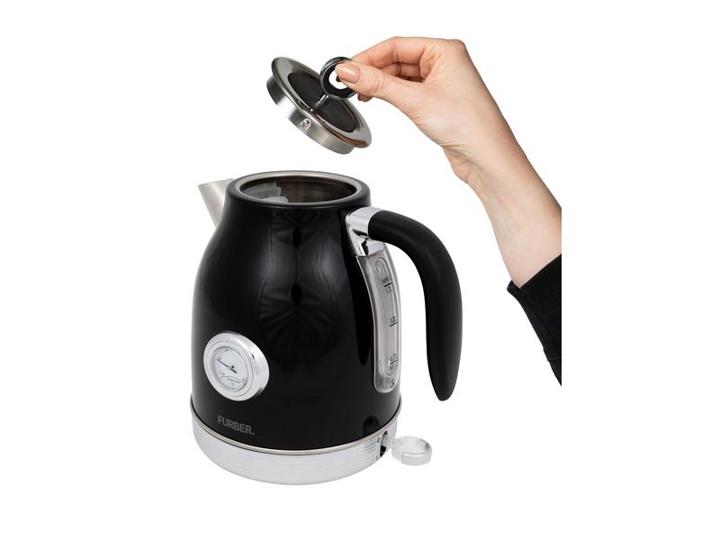 FURBER Wasserkocher, Standmixer und Toaster Set Brando Schwarz