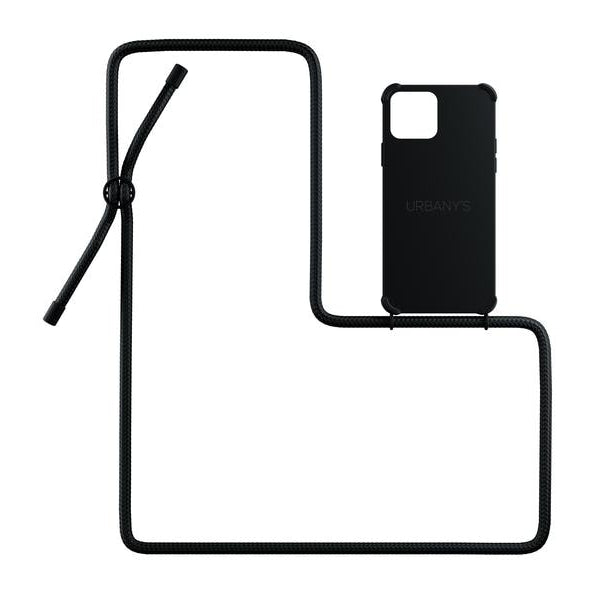 Urbany's Necklace Case iPhone 14 All Black Matt