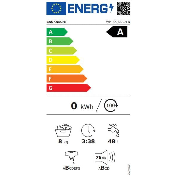 Bauknecht Waschmaschine WM BK 8A CH N Links