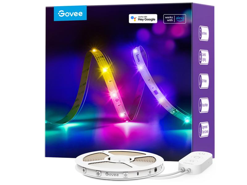Govee LED Stripe Basic, 5 m, RGBIC, Wi-Fi + Bluetooth