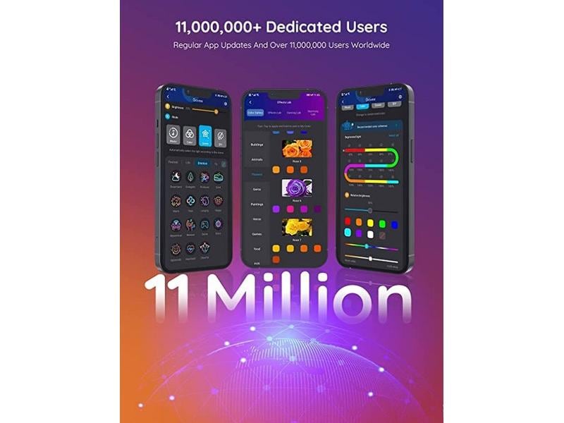 Govee LED Stripe Basic, 5 m, RGBIC, Wi-Fi + Bluetooth