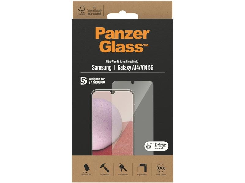 Panzerglass Displayschutz Ultra wide Fit Galaxy A14 / A14 5G