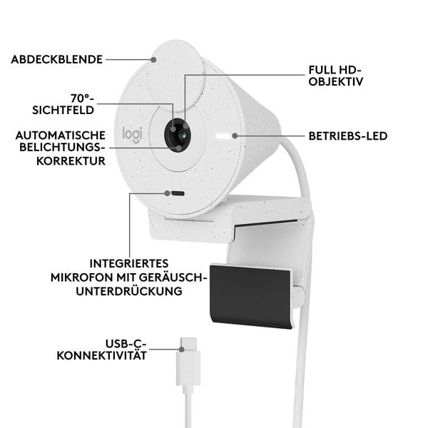Logitech Webcam Brio 300 White