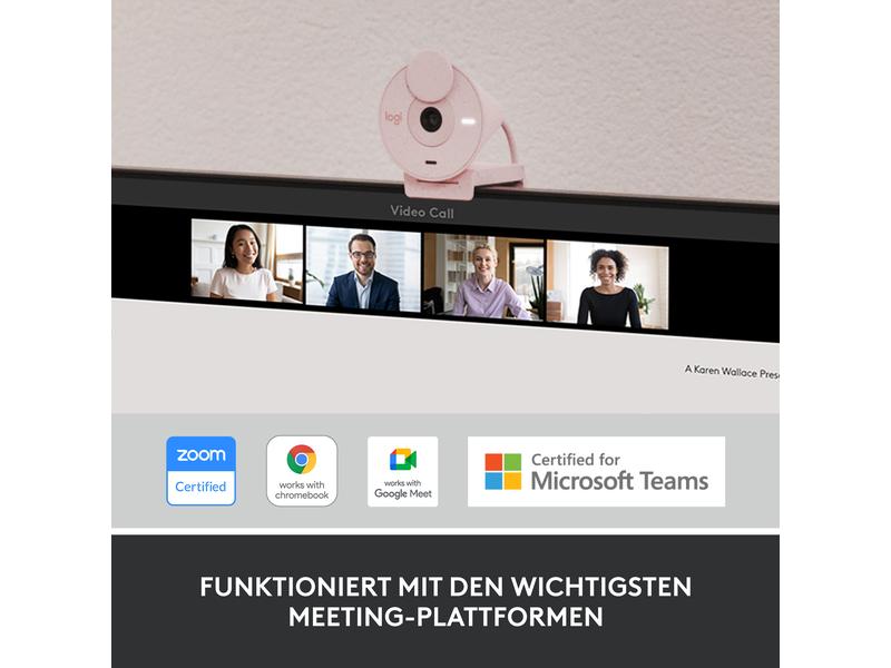 Logitech Webcam Brio 300 Rose
