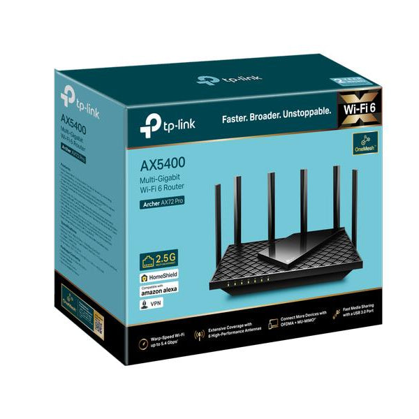 TP-Link Dual-Band WiFi Router Archer AX72 Pro