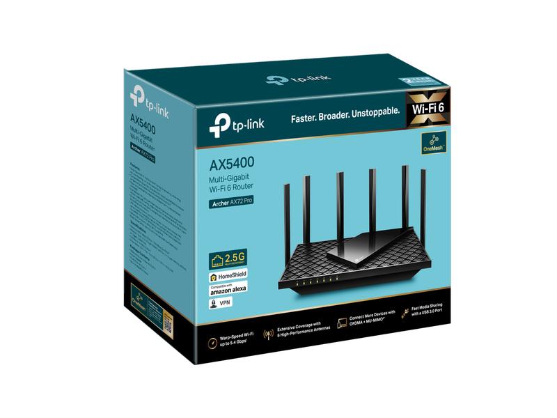TP-Link Dual-Band WiFi Router Archer AX72 Pro