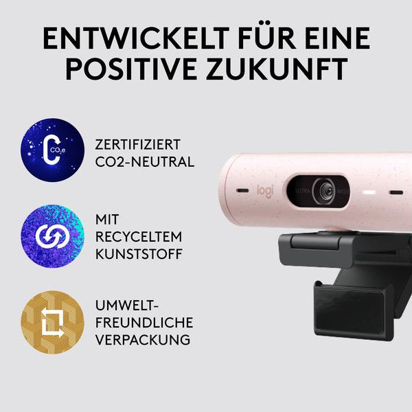 Logitech Webcam Brio 500 Rosa