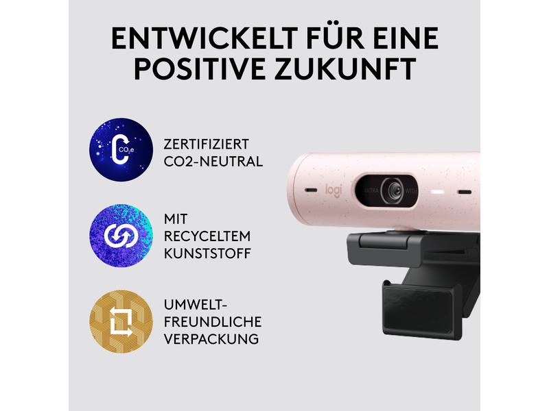 Logitech Webcam Brio 500 Rosa
