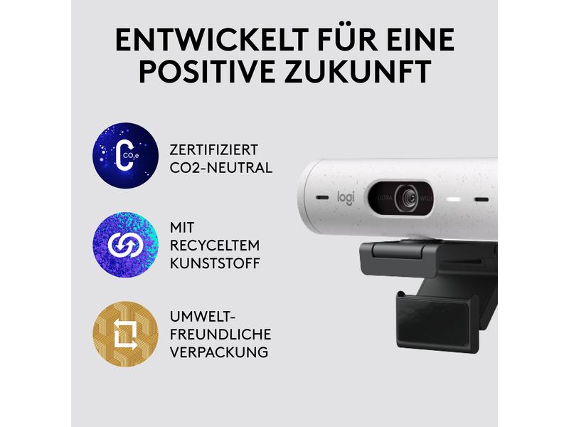 Logitech Webcam Brio 500 Weiss