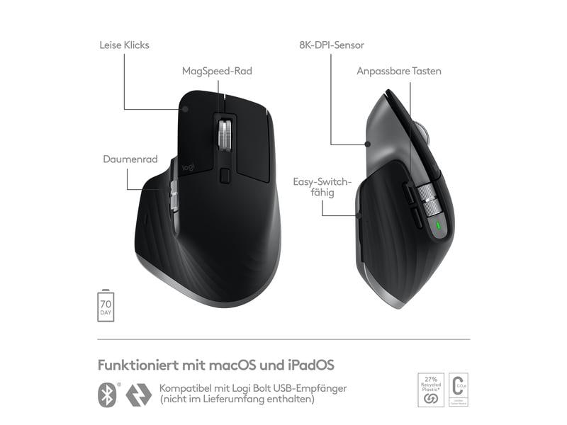 Logitech Maus MX Master 3S for Mac space grey