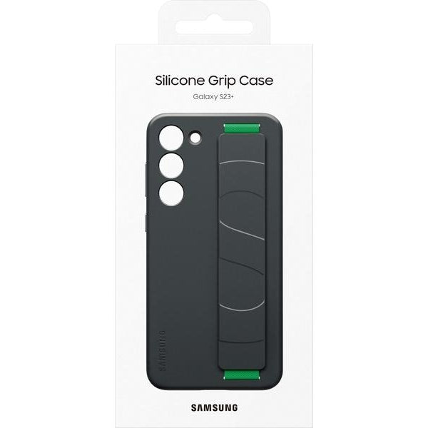 Samsung Back Cover Silicone Grip Galaxy S23+ Schwarz