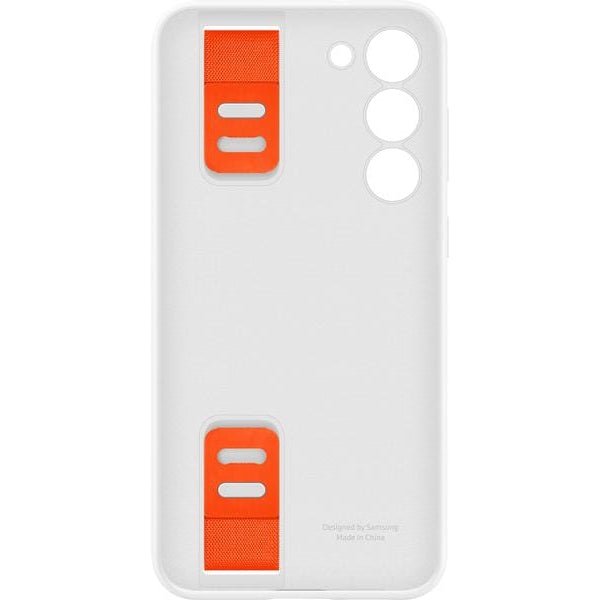 Samsung Back Cover Silicone Grip Galaxy S23+ Weiss