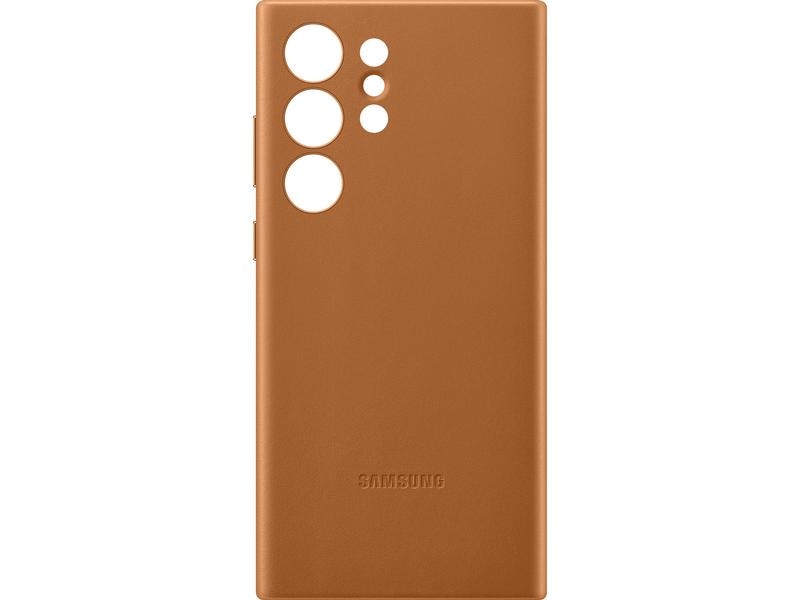 Samsung Back Cover Leather Galaxy S23 Ultra Braun