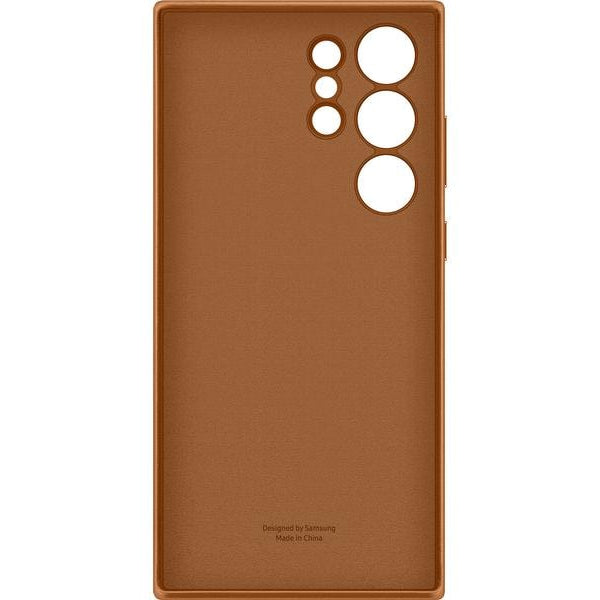 Samsung Back Cover Leather Galaxy S23 Ultra Braun