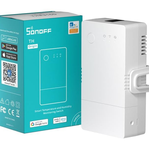 SONOFF WLAN-Schaltaktor Temp. & Feucht. THR316, 230 V, 16A