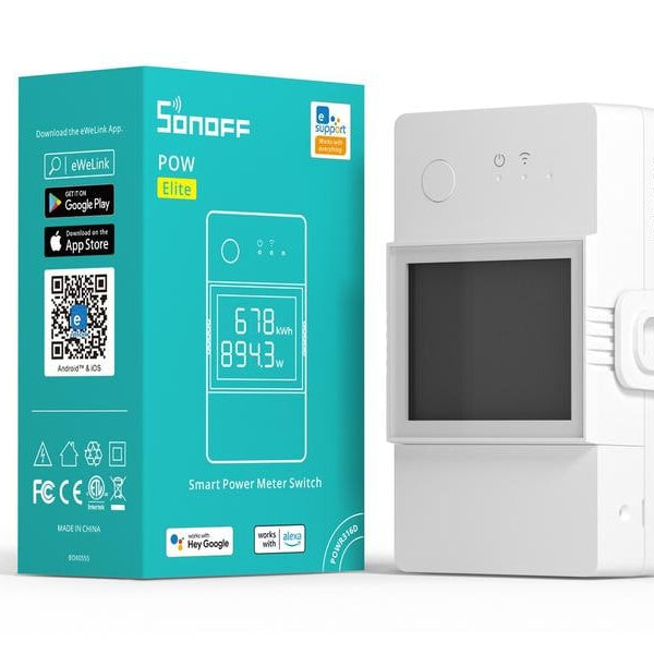 SONOFF WLAN-Schaltaktor Power Meter POWR316D, 230 V, 16A