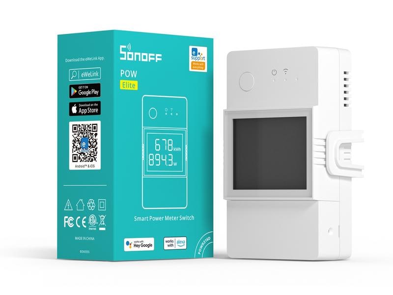 SONOFF WLAN-Schaltaktor Power Meter POWR316D, 230 V, 16A