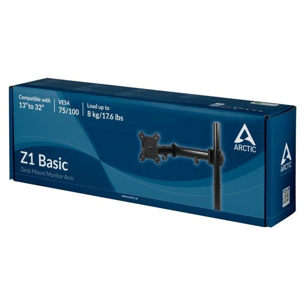 Arctic Cooling Tischhalterung Z1 Basic bis 15 kg – Schwarz