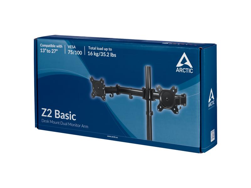 Arctic Cooling Tischhalterung Z2 Basic bis 16 kg – Schwarz