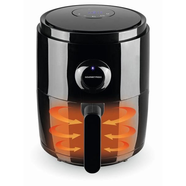 GOURMETmaxx Heissluft-Fritteuse Digital 0.5 kg, Schwarz