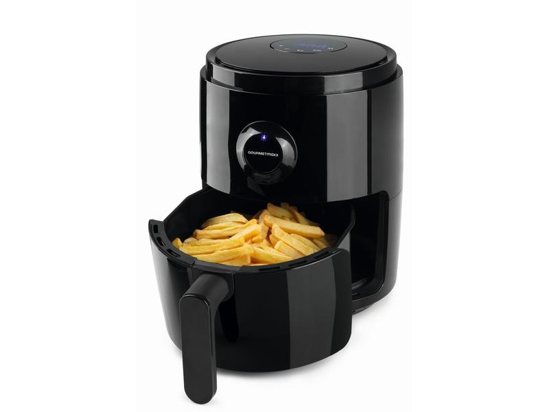 GOURMETmaxx Heissluft-Fritteuse Digital 0.5 kg, Schwarz