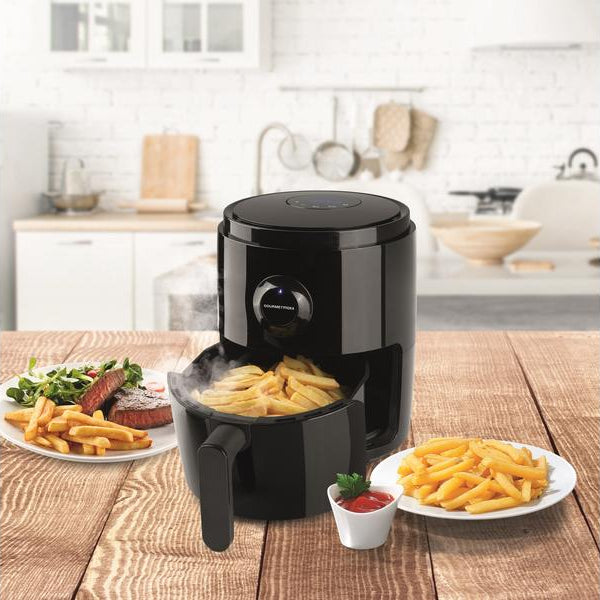 GOURMETmaxx Heissluft-Fritteuse Digital 0.5 kg, Schwarz