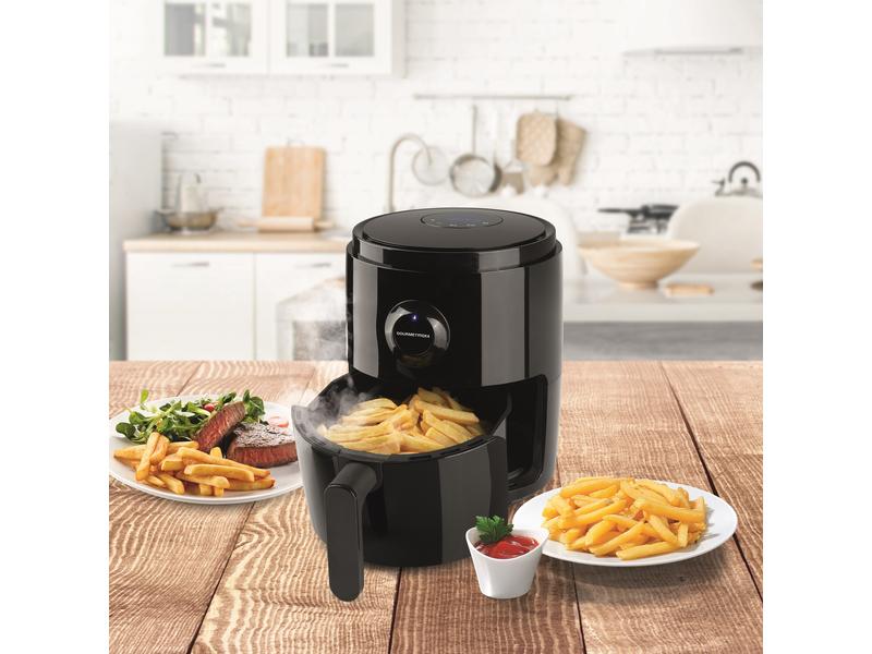 GOURMETmaxx Heissluft-Fritteuse Digital 0.5 kg, Schwarz