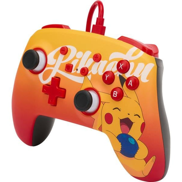 Power A Enhanced Wired Controller Orange Berry Pikachu