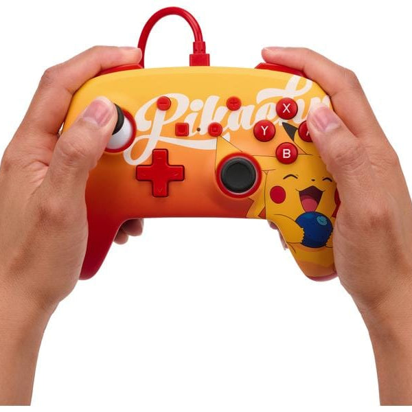 Power A Enhanced Wired Controller Orange Berry Pikachu