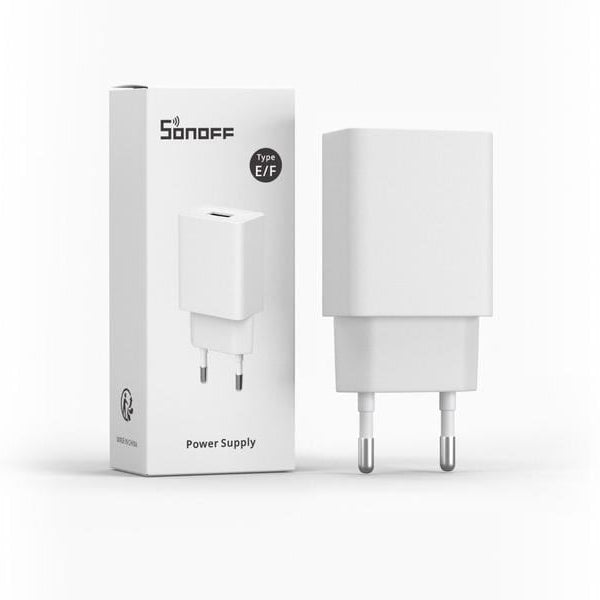 SONOFF USB Power Adapter, AC 230 V, DC 5 V
