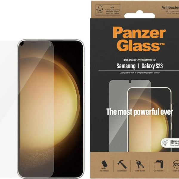 Panzerglass Displayschutz Ultra Wide Fit Galaxy S23