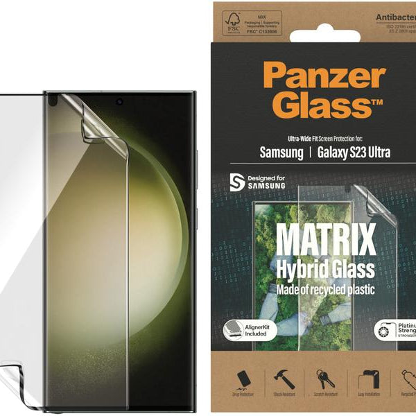 Panzerglass Displayschutz Ultra Wide Fit PET Galaxy S23 Ultra