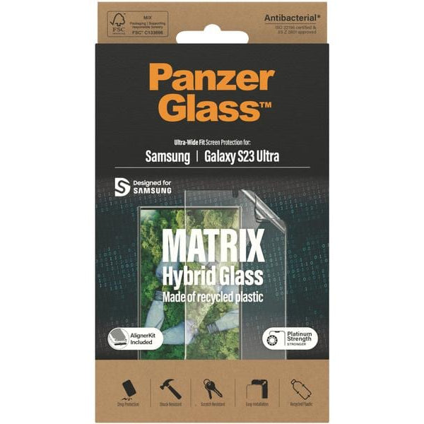 Panzerglass Displayschutz Ultra Wide Fit PET Galaxy S23 Ultra