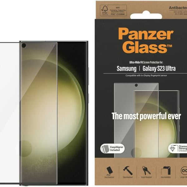 Panzerglass Displayschutz Ultra Wide Fit S23 Ultra mit Applicator