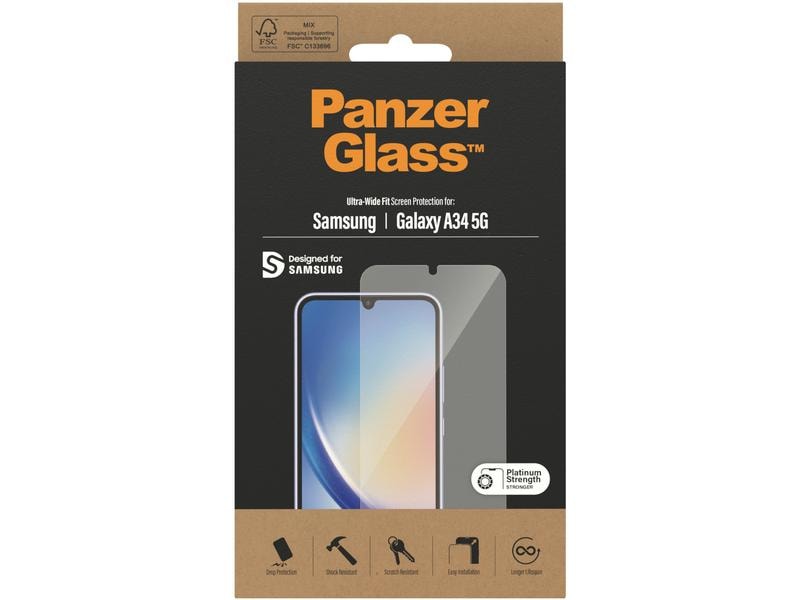 Panzerglass Displayschutz Ultra Wide Fit Galaxy A34 5G