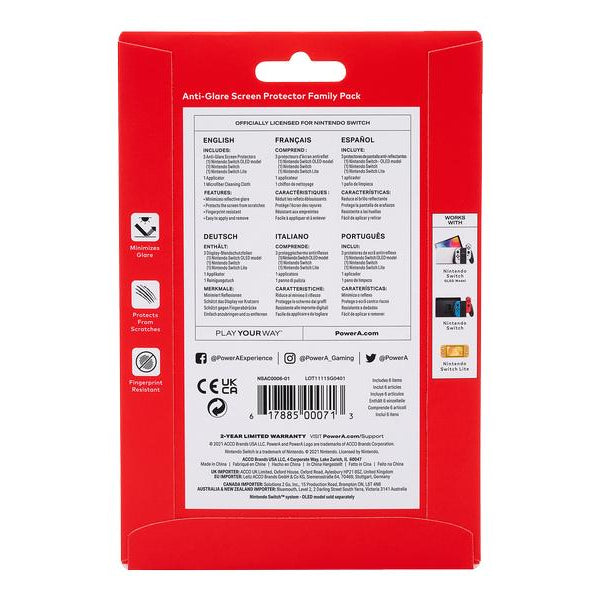 Power A Anti-Glare Screen Protector