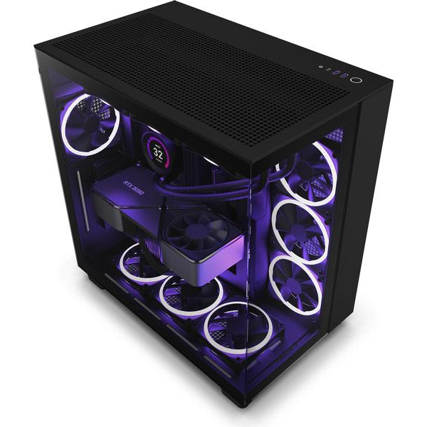 NZXT PC-Gehäuse H9 Flow Schwarz matt