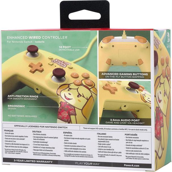 Power A Enhanced Wired Controller Animal Crossing: Isabelle